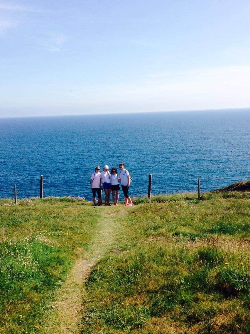 Cliff walk ardmore ecole de mer course 2016 ardmore