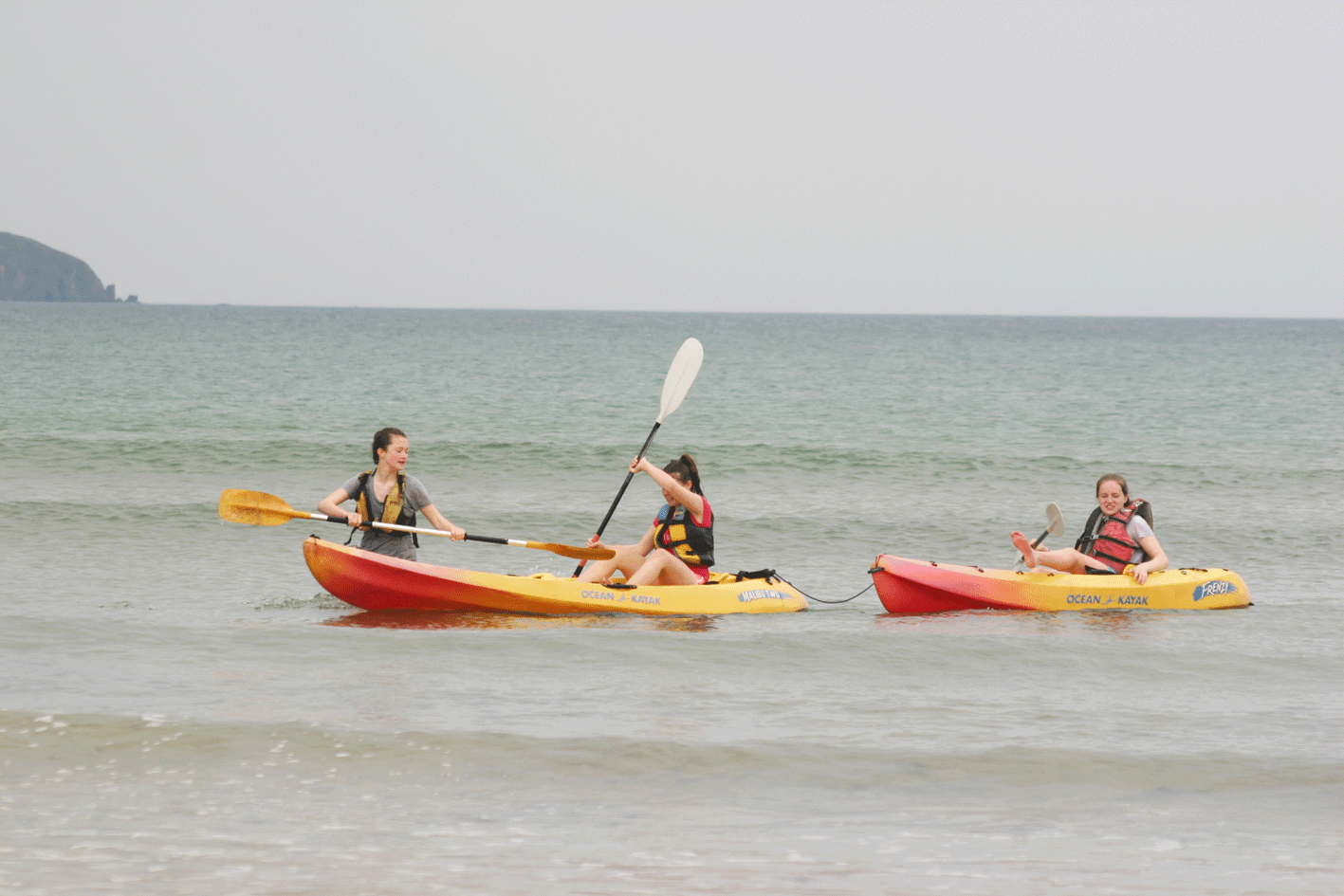 Kayaking ardmore ecole de mer 2016 students enjoy kayaking