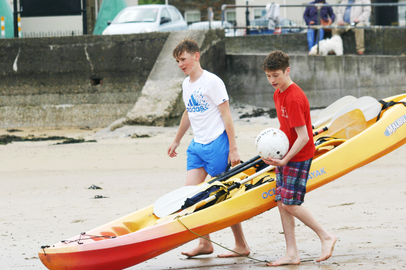 Kayaking ardmore ecole de mer 2016 students